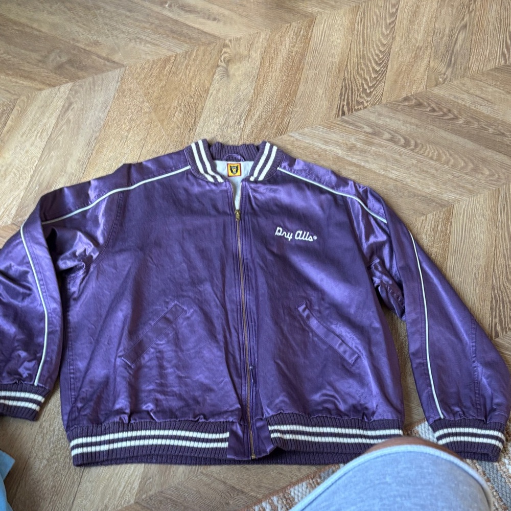 Human Made Purple Jacket with Yellow Patch